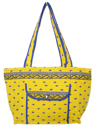 Provence pattern tote bag (Marat d'Avignon / Avignon. yellow)